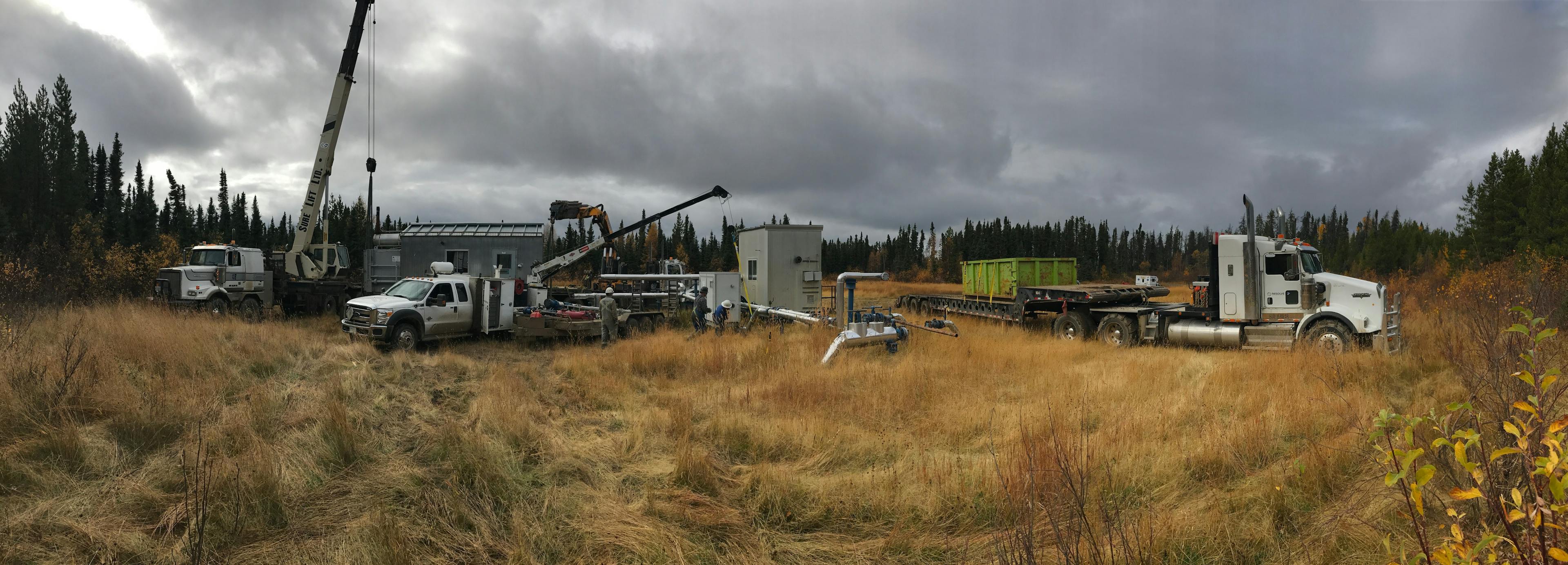 Oil and gas facility decommissioning in Northeast BC by Resolve Solutions.